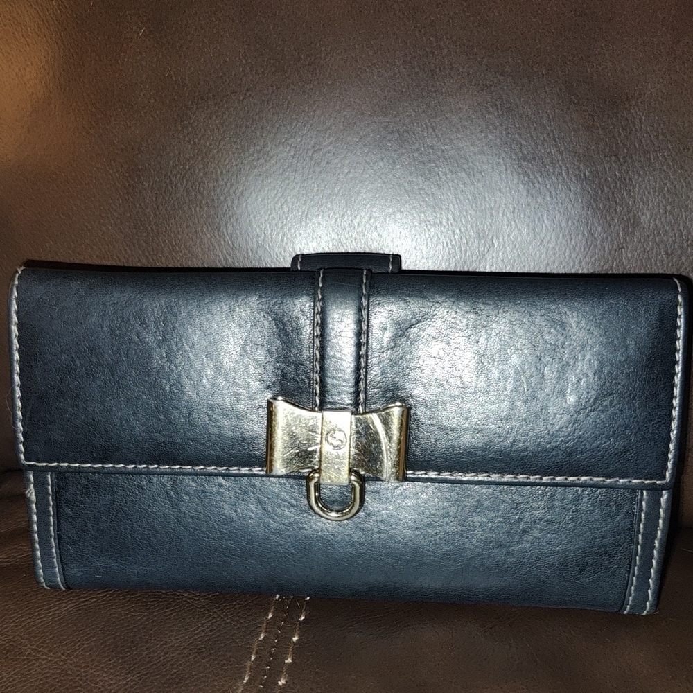 Gucci Black Lambskin Leather Wallet